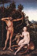 CRANACH, Lucas the Elder Apollo and Diana fdg oil painting artist